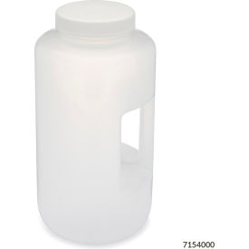 Bottle, Wide Mouth with Handle, Round, Polypropylene, 4L