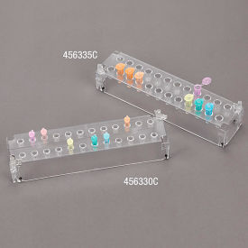 Rack For 0.5mL Microcentrifuge Tubes, Stackable, Polycarbonate, 24-Place, Clear