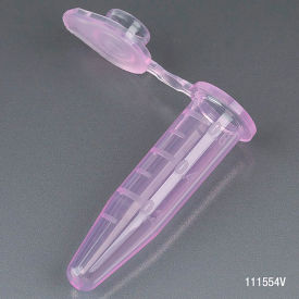 0.5mL Polypropylene Microcentrifuge Tube, Violet Stand-Up Zipbag, 500/Pack