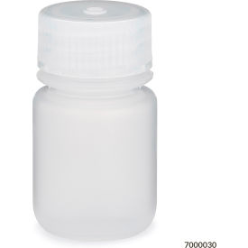 Bottle, Wide Mouth, Polypropylene, Attached Polypropylene Screw Cap, 30mL, 12/Pack