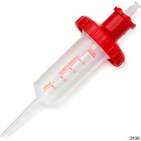 Dispenser Tip for Repeat Volume Pipettors, Certified, Sterile, 25ml, 1 Red Adapter, 25/Pack