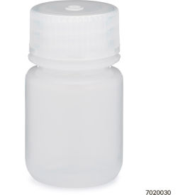 Bottle, Wide Mouth, LDPE, Attached Polypropylene Screw Cap, 30mL, 12/Pack