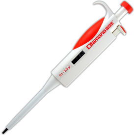 Pipette, Adjustable Volume, 0.1 - 2.5uL, Red