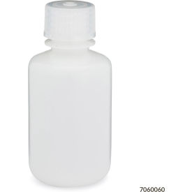 Narrow Mouth HDPE Bottle with Attached Polypropylene Screw Cap, 60mL, 12/Pack