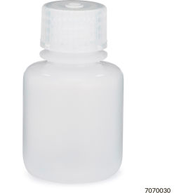 Bottle, Narrow Mouth, LDPE, Attached Polypropylene Screw Cap, 30mL, 12/Pack