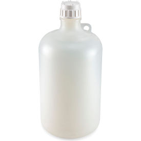 Narrow Mouth Polypropylene Bottle Attached Polypropylene Screw Cap 8 Liters (2 Gallons)