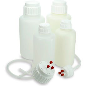 Vacuum Bottle, Narrow Mouth, Heavy Duty Polypropylene, 2 Liters, 2/Pack