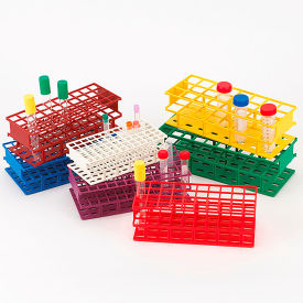 Wireless Tube Rack, 25mm, Full Size, 40-Place, Nylon, Blue