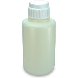 Vacuum Bottle, Heavy Duty HDPE Bottle, White Screw Cap, 4 Liters (1.0 Gallons)