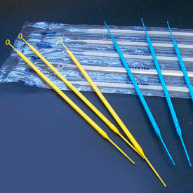 Inoculation Loop, Rigid, 1uL with Needle, Calibration Certificate, Sterile, Blue, 500/Pack