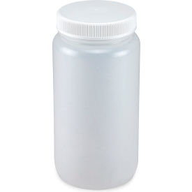 Bottle, Wide Mouth, LDPE Bottle, Attached Polypropylene Screw Cap, 2 Liters
