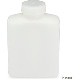 Rectangular HDPE Bottle, 53mm Polypropylene Screw Cap, 1000mL, 6/Pack