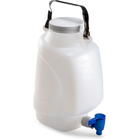 Carboy, Rectangular With Spigot, Polypropylene, 5 Liter Autoclavable