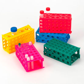 Tube Rack, 4-Way, Polypropylene, Link Together, Natural, 5/Pack