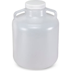 Carboy, Wide Mouth With Handles, Polypropylene, 10 Liter Autoclavable