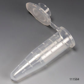 1.5mL Polypropylene Microcentrifuge Tube, Natural, Stand-Up Zipbag, MG, 500/Pack