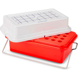 Mini Cooler w/ Gel Filled Cover For 1.5 ml Tubes, 32 Place, Red