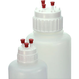 Filling and Venting Closure For Vacuum Bottle, White Polypropylene, 53mm