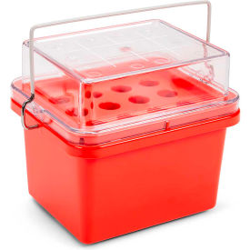 Mini Cooler For Blood Collection Tubes, 12 Place, Red