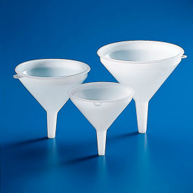 Funnel, General Purpose, HDPE, 100mm, 300mL, 5/Pack