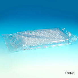 Microtest Plate, 96-Well, V-Bottom, Polystyrene, Sterile, Polypropylenes, 50/Pack