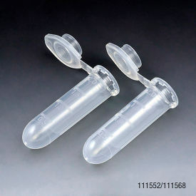 Microcentrifuge Tube, 2.0mL, Polypropylene, Attached Snap Cap, Graduated, Natural, 1000/Pack