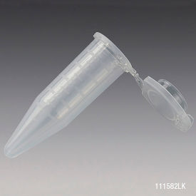 5.0mL Polypropylene Microcentrifuge Tube with Locking Snap Cap, Lot Certified, 100/Pack
