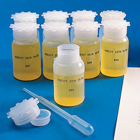 Wide Mouth LDPE Bottle, Round, Graduated, 1000mL, 6/Pack