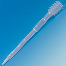 Transfer Pipet, 15.0mL, Bellows, Graduated to 5mL, 100/Pack