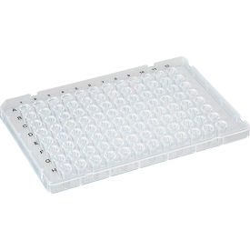 0.1mL 96-Well PCR Plate, Low Profile, FAST, Half Skirt, Ridged Rim, Clear, 10/Pack