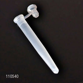 Microcentrifuge Tube, 6 x 47mm (400uL), LDPE, Attached Plug Cap, Pack of 1000