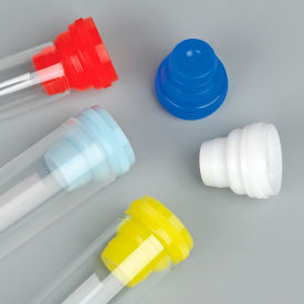 Cap, Plug, Multi-Fit for most 10mm, 12mm, 13mm and 16mm Tubes, Light Blue, 1000/Pack
