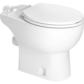 Round Bowl Rear Discharge w/Seat, White