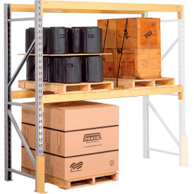 Double Slotted Pallet Rack Add-On - No Deck - 108"W x 42"D x 192"H