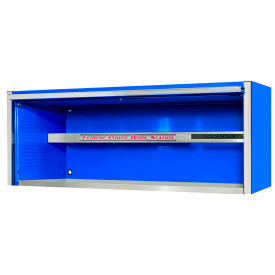 Pro Extreme Power Workstation Hutch, 72"W x 30"D x H"26-3/8, Blue w/Chrome Handle
