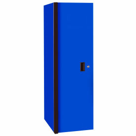 3 Drawer & 3 Shelf Side Locker, 19"W x 25"D x H"61, Blue w/Black Handles