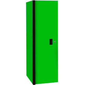 3 Drawer & 3 Shelf Side Locker, 19"W x 25"D x H"61, Green w/Black Trim