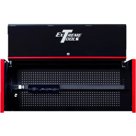 RX Power Workstation Hutch, 55"W x 25"D x H"22-1/4, Black w/Red Handle & Trim