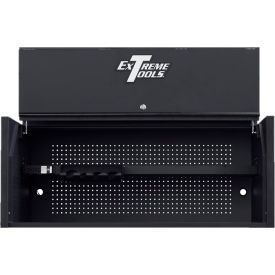 RX Power Workstation Hutch, 55"W x 25"D x H"22-1/4, Matte Black w/Black Handle & Trim