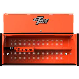 Power Workstation Hutch, 55"W x 25"D x 22-1/4"H, Orange with Black Handle & Trim