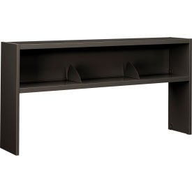 38000 Series Stack On Hutch, 72"W x 13-1/2"D x 34-3/4"H, Charcoal
