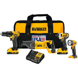 4-Tool 20-Volt Max Lithium Ion Cordless Combo Kit