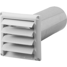 4" Plastic Louver for Exterior Wall Mount