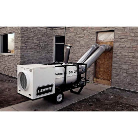 Portable Gas Heater, 500,000 BTU, Dual Fuel