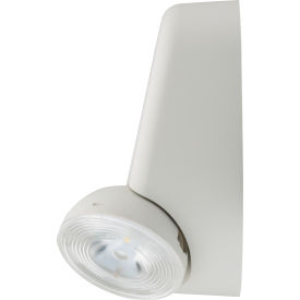 Emergency Lighting Unit, LED, Round Heads, Remote Capable, White
