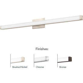 Contemporary Switchable Bracket LED Vanity 24", 3000-4000K, 1550 Lumens, Gry