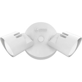 Residential Security Floodlights, 2 Round Heads, 4000K, 2750LM, White