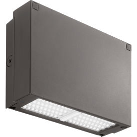 Compact LED Wall Pack, 5000K, 120-277V, 6000 Lumens, Dark Bronze Finish