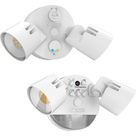 HGX LED Security Lights, 2 Round Heads, 4000K, 2600 Lumens, White