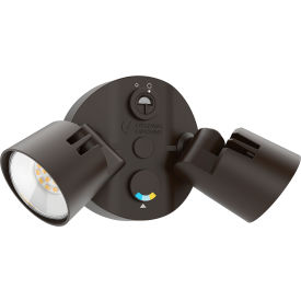 HGX LED Security Lights, 2 Square Heads, 4000K, 2700 Lumens, White